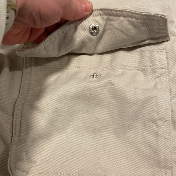 Nicole Miller Cropped Canvas Jacket M - Picture 3 of 6